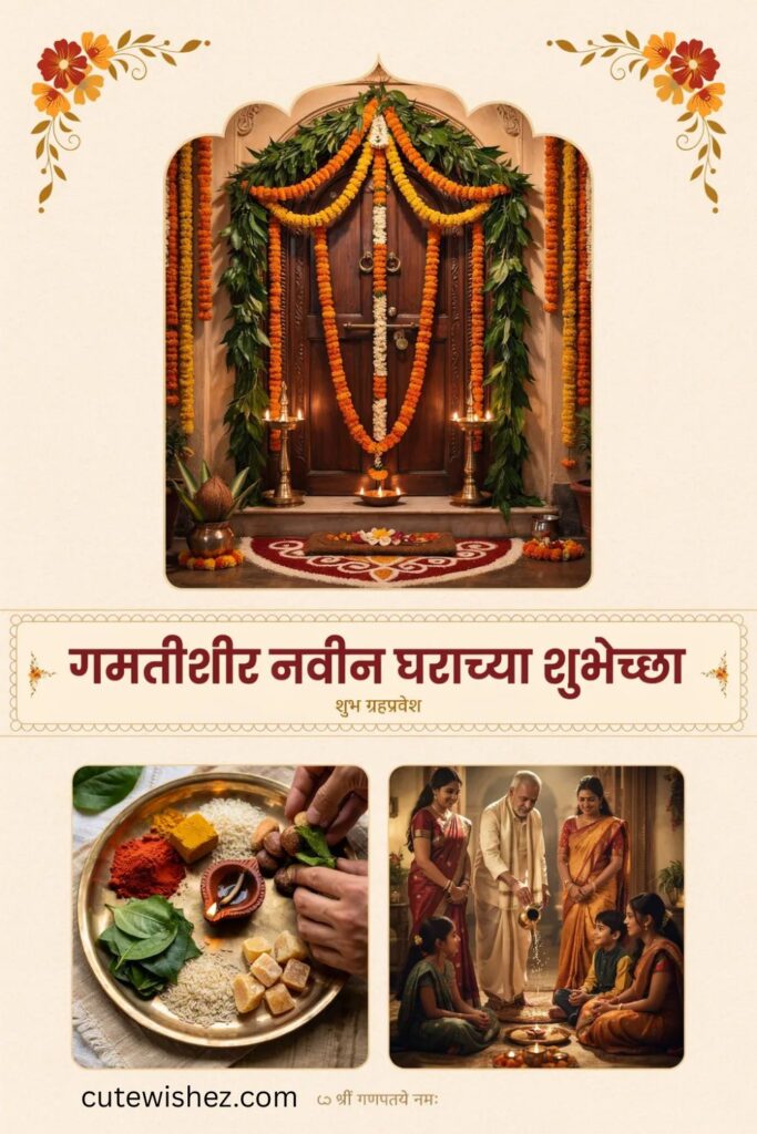 गमतीशीर नवीन घराच्या शुभेच्छा