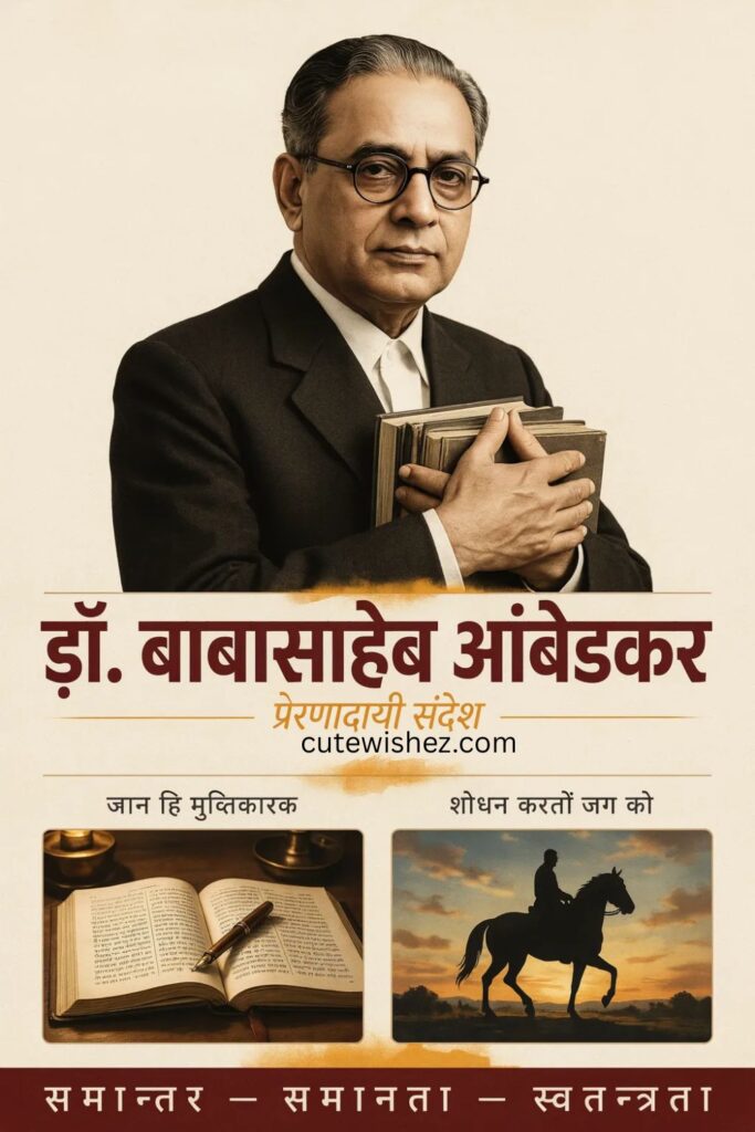 डॉ. बाबासाहेब आंबेडकर प्रेरणादायी संदेश
