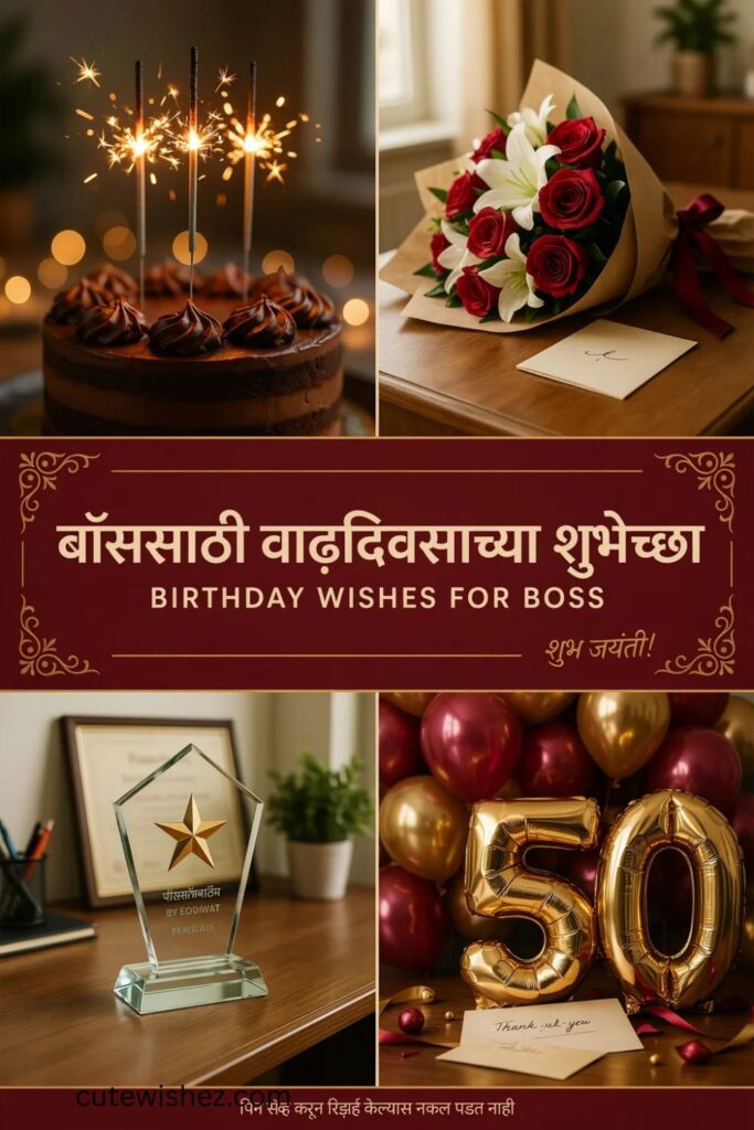 बॉससाठी वाढदिवसाच्या शुभेच्छा (Birthday Wishes for Boss)