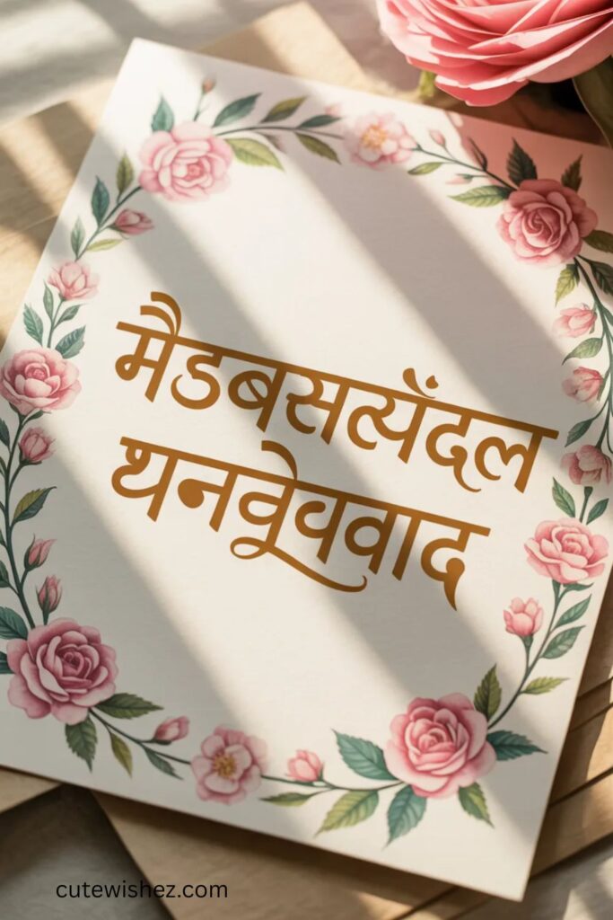 भेटवस्तूबद्दल धन्यवाद संदेश 