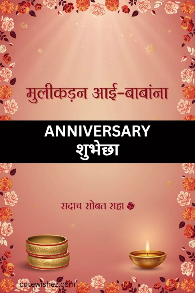 मुलीकडून आई-बाबांना Anniversary शुभेच्छा 