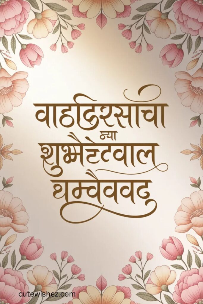वाढदिवसाच्या शुभेच्छांबद्दल धन्यवाद संदेश
