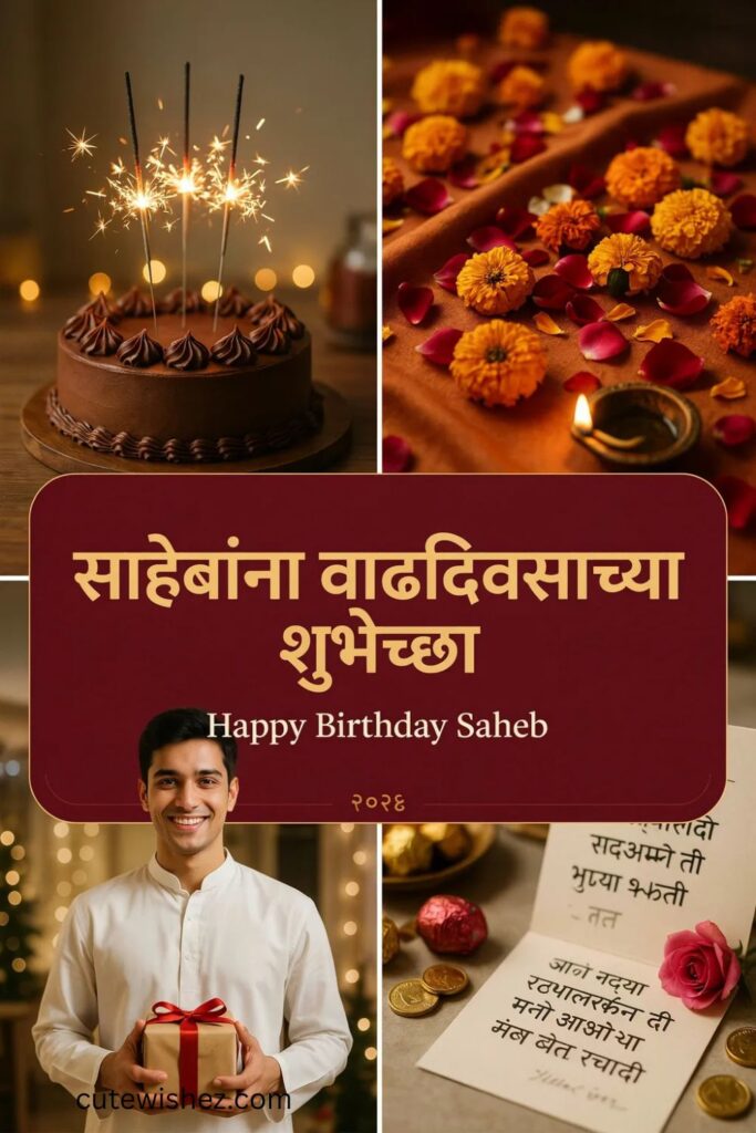 साहेबांना वाढदिवसाच्या शुभेच्छा (Birthday Wishes for Saheb)
