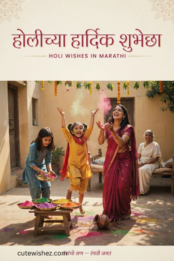 होळीच्या हार्दिक शुभेच्छा – Holi Wishes in Marathi